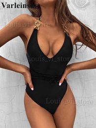 Women's Swimwear Sexy New 2024 Wrap Around Padded One Piece Swimsuit Women Swimwear Female Backless Monokini Bather Bathing Suit Swim Lady V2778 T240227