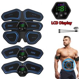 Belly Electrical Muscle Stimulator Fitness Massager Buttocks Trainer Electrostimulator Gym EMS Abs Toner Abdominal Toning Patch 240220