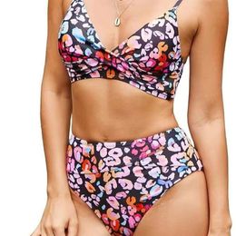 2024 New Bikini Split Flower Hot Selling Hot Selling Amazon Cross Border Women's Swimwear Manufacturer Spot Wholesale