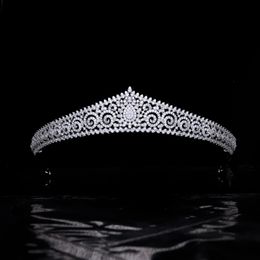 Utsökta kristaller bröllop klassiker tiaras hårband brudhuvudstycken brud smycken prinsessan drottning kronor kvinnor prom party hår tillbehör pannband al9976