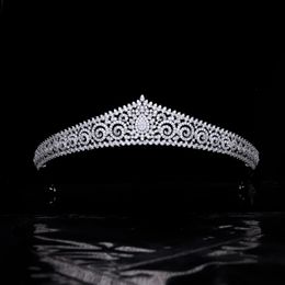 Cristalli squisiti Matrimonio Classico Diademi Fasce per capelli Copricapo da sposa Gioielli da sposa Principessa Regina Corone Donna Prom Party Accessori per capelli Fascia AL9976