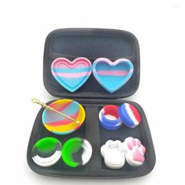 Storage Bottles 1Set Nonstick Silicone Jar Containers Oil Box Face Cream Makeup Various Capacity Case