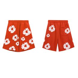 Designer Men's Shorts Hip Hop Personality Foam Donut Kapok Sports Shorts Flame Print New Loose Men's and Women's Short 586