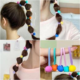Hair Accessories 10Pcs Korean Fashion Elastic Bands Candy Colour Baby Children Rope Ties Headwear Girls Kids Drop Delivery Dhyik