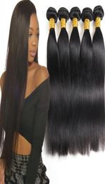 Grade 10A Brazilian Human Virgin Hair Bundles Straight 3or 4 Pcs Unprocessed Brazilian Virgin Human Hair Extension Peruvian Virgin9206624