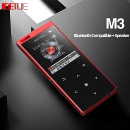 Players BENJIE M3 Lossless MP3 Player HiFi Portable Audio Bluetooth Compatible MP3 With Builtin Speaker FM Radio EBook Support TF Card