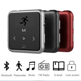 Player Clip Mini Sports Mp3 Bluetooth Player 16GB Fm Radio Record EBook Clock Running Pedometer HIFI Music Player with Headphones