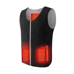 Smart USB Charging Electric Self Heating Vest for Men Women Thickness Camping Cycling Hiking Ski Heating Vest Winter Body Warmth 240219