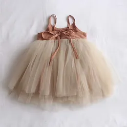 Girl Dresses 2024 Summer Backless Princess Baby Dress Girls Birthday Tutu Toddler Clothes 0-3Y