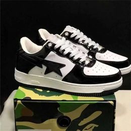 Casual Shoes Pink Ape Sta Casual Shoes Sk8 Low Tops Black White Pastel Green Blue Suede Bapestaly Bapely Womens Trainer Outdoor Sports Sneaker