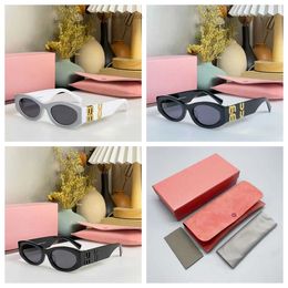 miumius sunglasses ladies designer s womens oval frame glasses hot selling property Metal legs miu letter design eyeglasses square shades M89H