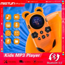 Players Portable Cartoon Child Music MP3 Player with Bluetooth5.0 Speaker/FM/ Recorder/Alarm Clock/Stopwatch/Pedometer Support up to 64G