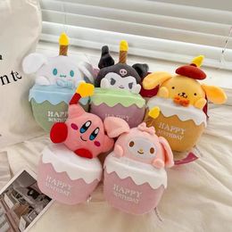 cartoon doll will glow singing doll gift cute Star Kirby birthday cake plush action figure toy