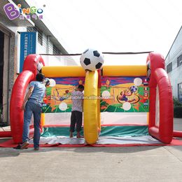 Outdoor Event Advertising Inflatable Soccer Shooting Games Inflation Football Sport Machine For Kids Adult Playing Decoration With Air Blower Toys Sports3