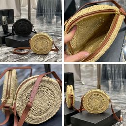 Round straw bag designer bag preparation a good bag for summer refreshing bags handbag purse crossbody messenger shoulder crossbod293N