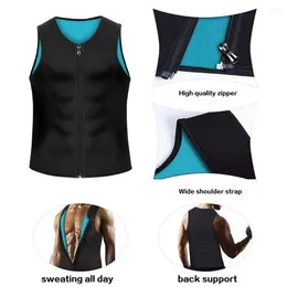 Men's Tank Tops Masculine Enhancement Vest O-neck Sleeveless Zipper Placket Fitness Nanometer Tech Muscle Defining Safety