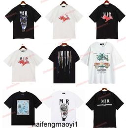 women Street am amis imiri amiiri men amari luxury designer Tshirt Limited Edition Couples Tees amirl Wear Fashion Brand Splashink Letter amirlies Print Short 2Z32