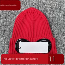 Cp Two Lens Glasses Goggles Beanies Men Knitted Hats Skull Caps Outdoor Women Uniesex Winter Bonnet Company 348