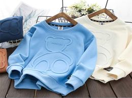 Autumn steel print Bear Sweatshirt Boys Clothes Teenagers Long Sleeve Pullovers moletom Girls sudaderas Kids Tops Cotton 2101155154050