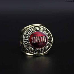 Mfz0 Designer Commemorative Ring Band Rings 1970 Ohio State University Buckeye National Football Championship Championship Ring Kt21