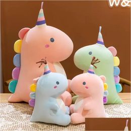 Stuffed Plush Animals Cute P Toy Dinosaur Doll Childrens Dolls Slee Pillow Zm1015 Drop Delivery Toys Gifts Dhine