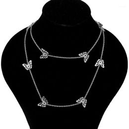 2020 Small Animal Butterfly Stars Chain Necklaces for Women Silver Colour Clavicle Chain Necklaces Jewellery Accessories1265t