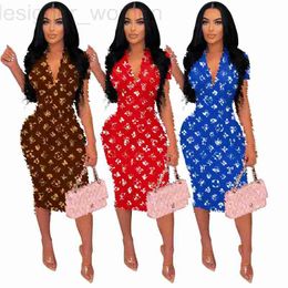 Basic & Casual Dresses Designer Womens Dress Summer New Fashion Print Loose Brand Women S to XL 2XL