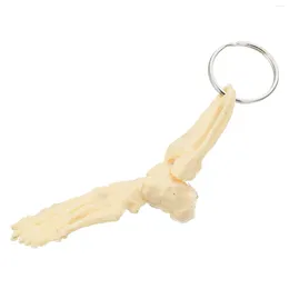 Keychains Foot Joint Model Creative Key Chains Modelling Pendant Bag Hanging Decors Simulation Rings Simulated Bone