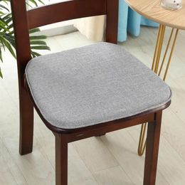 Pillow Four Seasons Seat Cover Office Computer Chair Solid Color Dining Mat Modern Simple Style Cojines Decorativos