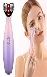 Ultrasonic Ion Beauty Eye Lip Massager Usb Rechargeable Led Therapy Vibration Anti Ageing Wrinkles Heated Relax4343308
