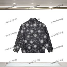 xinxinbuy 2024 Men designer Jacket Full Sky Star Letter Jacquard 1854 Denim jackets long sleeve women Black blue S-XL