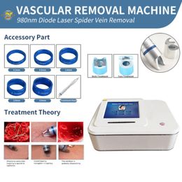 Professional 980Nm Diode Laser Spider Vein Removal Machine Vascular Therapy 15W Facial Redness Lesion Device Legs Varicose Veins Treatment568