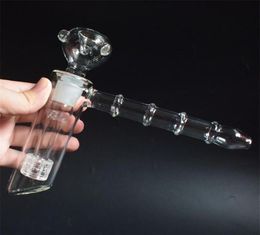 Glass Bubbler Smoking Glass Pipe Tobacco Water pipes Smoke Pipes dab Accessories With 18mm glass Bowl244i8263539