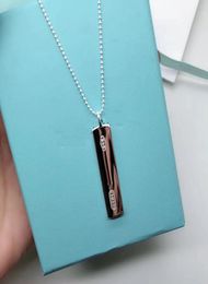Brand groove 1837 pendant S925 Silver Sling pendant necklace Luxury logo Woman man punk party necklac Factory wholesale with round beads6550853