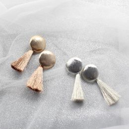 Dangle Earrings Arrival Fashion Fringe For Women Gold Silver Colour Silk Tassel Drops Ear Jewellery Charm Accessory 2024