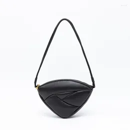 Evening Bags Autumn And Winter Fashion Triangular One-shoulder Women's Bag Space Cotton Filled Simple Casual All-match Trend