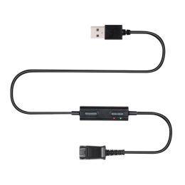 Accessories VoiceJoy QD to USB Adapter Heaset Quick Disconnect to USB cable with Volume and Mute Switch for P lantronics headsets