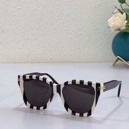Designer high end sunglasses acetate Fibre metal zebra stripes M1002 mens and womens fashionable sunglasses with original box