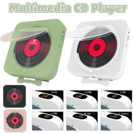 Speakers Portable CD Player Bluetooth Speaker Stereo CD Players FM Radio IR Wireless Remote Control HiFi Music Discs Player CD Walkman