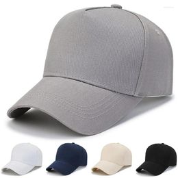 Ball Caps Solid Spring Summer Cap Men Baseball Fashion Hats Plus Size Male Cotton Outdoor Simple Vintage Visor Casual