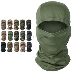 Tactical Hood Multicam Tactical Balaclava Military Full Face Mask Shield Cover Cycling Army Airsoft Hunting Hat Camouflage Balaclava ScarfL2403