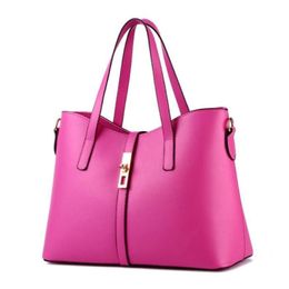 HBP Fashion women handbag totes bag shoulder bags ladies retro Purse Fuchsia color3253