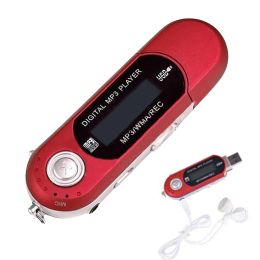 Players Portable USB MP3 Music Player With Digital LCD Screen Mini 4G/8G Storage Rechargeable MP3 Player With FM Radio Function