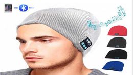 selling Wireless Bluetooth headphones Music hat Smart Caps Headset earphone Warm Beanies winter Hat with Speaker Mic for sport1603703