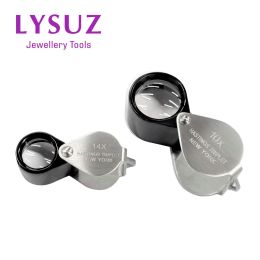 Equipments Portable Light Mini Light Diamond High Power New Gemstone York Triple 10x 14x Jewelry Hasting Loupe Lysuz