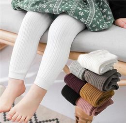 Leggings Tights Solid Color Baby Soft Knitted Kids Pantyhose For Boy Girl Autumn Winter Warm Born Infant Toddler Pants9033397