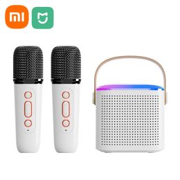 Speakers Xiaomi Mijia Microphone Karaoke Machine Portable Bluetooth 5.3 PA Speaker System With 12 Wireless Microphones Family Singing