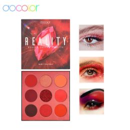 Shadow Docolor Gemstone Eyeshadow Palette 9 Colours Shadow Palette Naked Smokey Glitter Cream Colourful Powder Blendable Waterproof