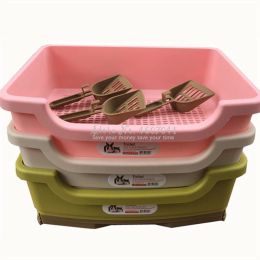 Sneakers Large Cat Toilet Waterproof Anti Splash Cat Bedpan Builtin Small Shovel Double Layer Drawer Litter Box Tray Sand 37*27*15cm