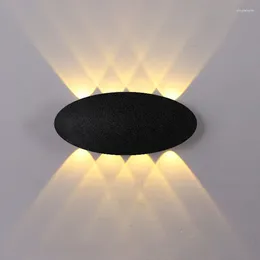 Wall Lamp Modern And Simple Led Double Head Outdoor Oval Aisle Door Court Staircase Waterproof